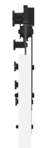 vidaXL Συρόμενη Πόρτα με Σετ Υλικών Λευκό 83x211 cm Ξύλο Πεύκου