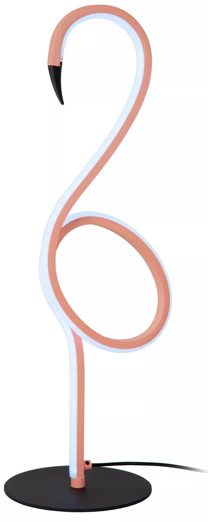 Φωτιστικό Επιτραπέζιο Lucide 05545-06-66 FLAMINGO Ροζ (Pink)|Μαύρο Ματ (Black Mat)