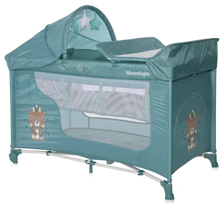 LORELLI ΠΑΡΚΟΚΡΕΒΑΤΟ 2 ΕΠΙΠΕΔΩΝ ΜΕ ΑΛΛΑΞΙΕΡΑ MOONLIGHT PLUS ARCTIC INDIAN 10080572361