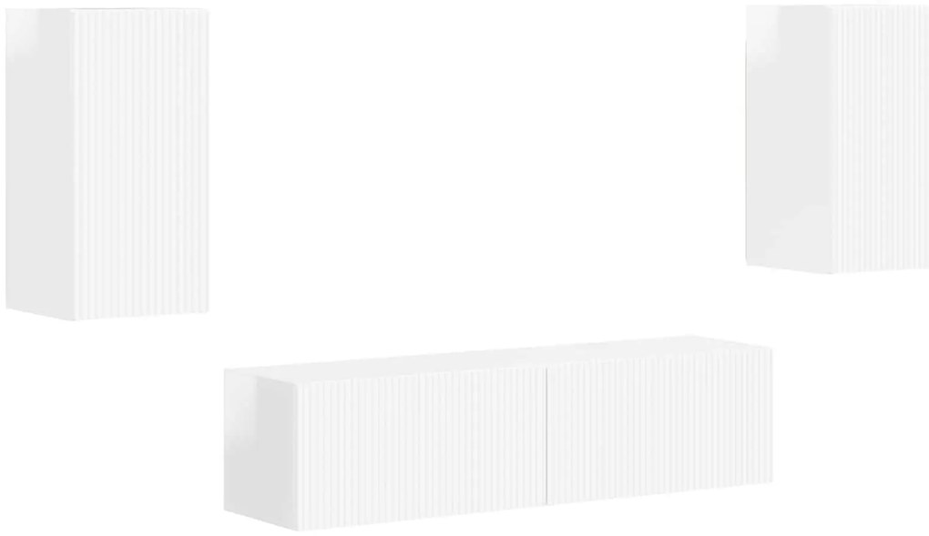 vidaXL 2 pcs Υψηλής γυαλάδας λευκό