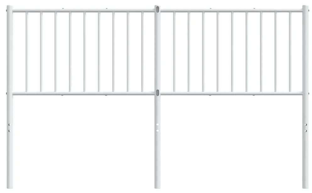 vidaXL Κεφαλάρι Λευκό 160 εκ. Μεταλλικό