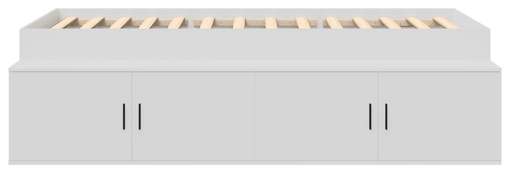 vidaXL Κρεβάτι Αποθήκευσης Λευκό 90x190 εκ