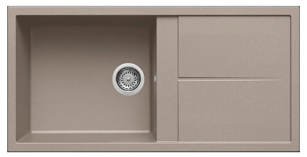 Νεροχύτης κουζίνας UNICO 480 Tortora 43 ELLECI 100x50cm