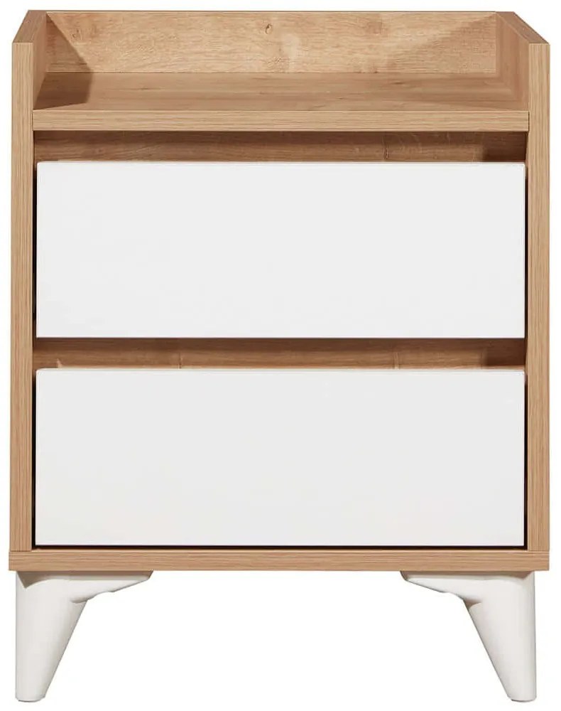 Κομοδίνο Tuvalle 230TVL1902 45x40x59cm White-Oak