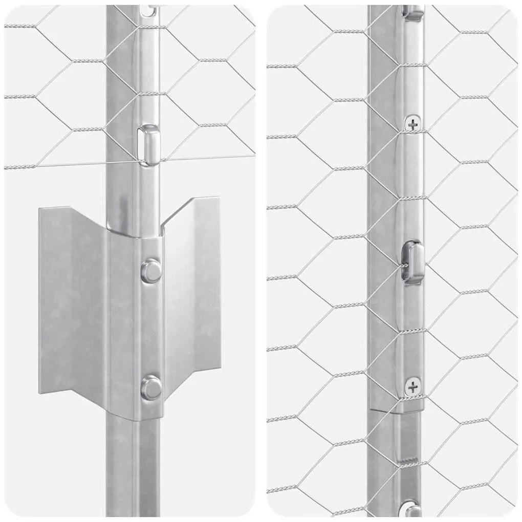 vidaXL Τεντώτο με στήριγμα Ασημί 1,2 x 25 m Ατσάλι