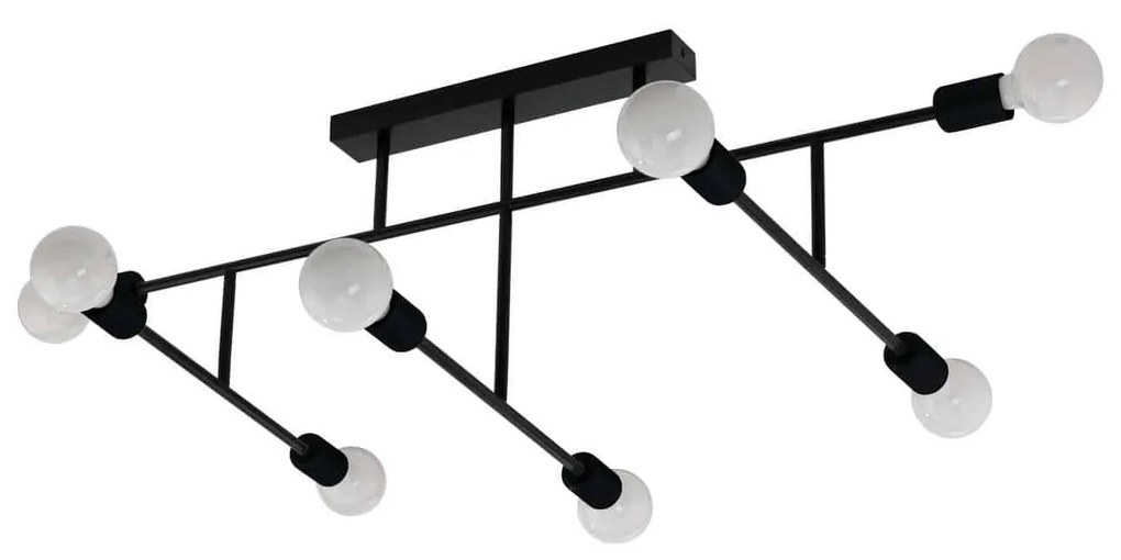 Φωτιστικό Οροφής - Πλαφονιέρα 98035 Black Belsiana Eglo Metal