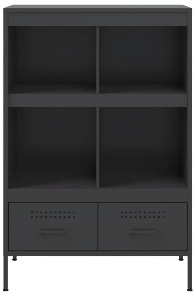 vidaXL Ντουλάπι Μαύρο 68 x 39 x 101,5 εκ. από Χάλυβα