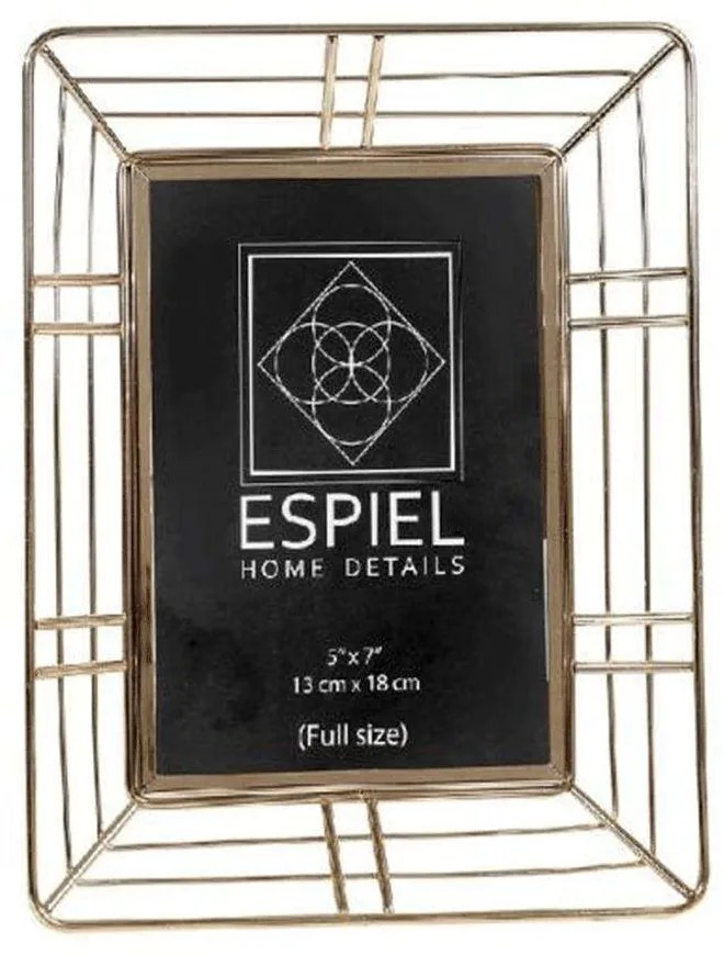 Κορνίζα FAM534 15x10cm Gold Espiel Metal