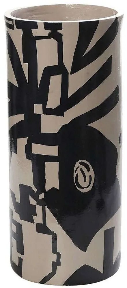 Διακοσμητικό Βάζο LIF117 20,3x20,3x44,4cm Black-White Espiel Paper