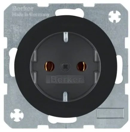 Πρίζα Σούκο Μαύρο R.1/R.3 Berker R.3 41432045 Hager-41432045-Μαύρο 41432045