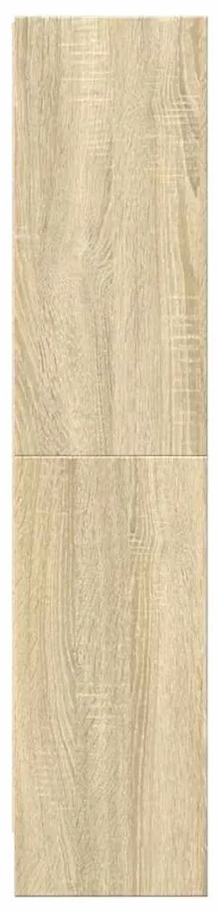 vidaXL Βιβλιοθήκη Sonoma Δρυς 60x24x109 εκ. από Επεξεργασμένο Ξύλο