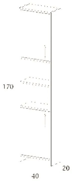 Στήλη μπάνιου ALON 2 Harmony 40x20x170 εκ. 40x20x170 εκ.