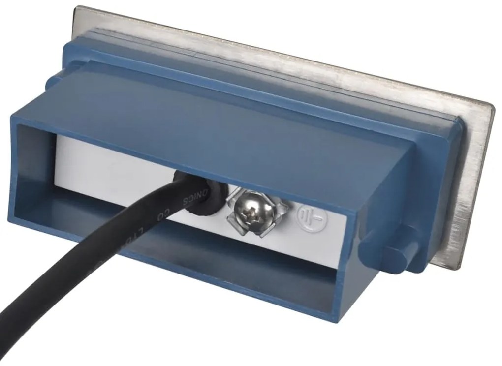 vidaXL Φωτιστικά Σκάλας Χωνευτά 12 Τεμ. 44 x 111 x 56 χιλ.