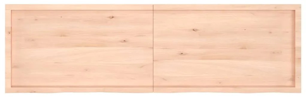 vidaXL Ράφι Τοίχου 200x60x(2-4) εκ. από Ακατέργαστο Μασίφ Ξύλο Δρυός