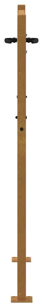 vidaXL Πόρτα Κήπου Τετράγωνη 100x150 εκ. από Ατσάλι Corten