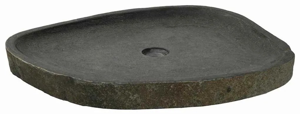 vidaXL Λεκάνη Γκρι (55-65) x (40-50) x 6 εκ. Πέτρα Ποταμού