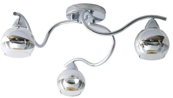 Φωτιστικό Οροφής Τρίφωτο Aca Alien TNK81444CR3H Chrome