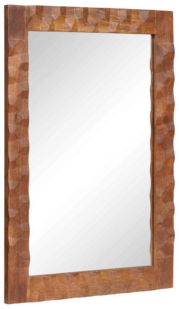 Καθρέφτης Μπάνιου Καφέ Φινίρισμα Ακακίας 50 x 70 x 3 εκ.