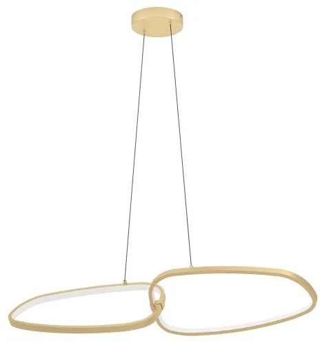 Κρεμαστό Φωτιστικό Οροφής LED 37,5W Ορείχαλκος Dimmable Lodosa 390205 Eglo-390205-Ορείχαλκος 390205
