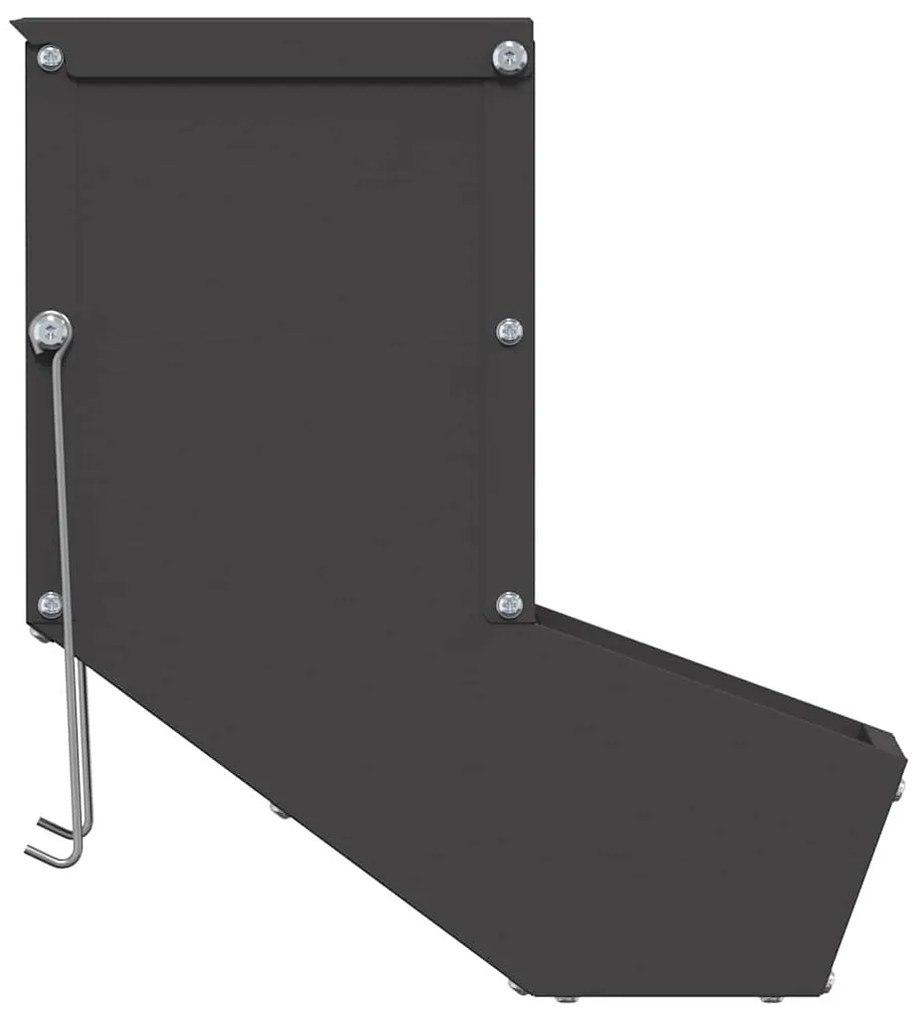 vidaXL Ταΐστρα Χαμστεριών Μαύρο 12,5 x 26 x 28,5 εκ