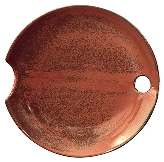 ROND ΠΙΑΤΕΛΑ ΚΕΡΑΜΙΚΟ TERRACOTTA D29,5xH4,5cm - 017400