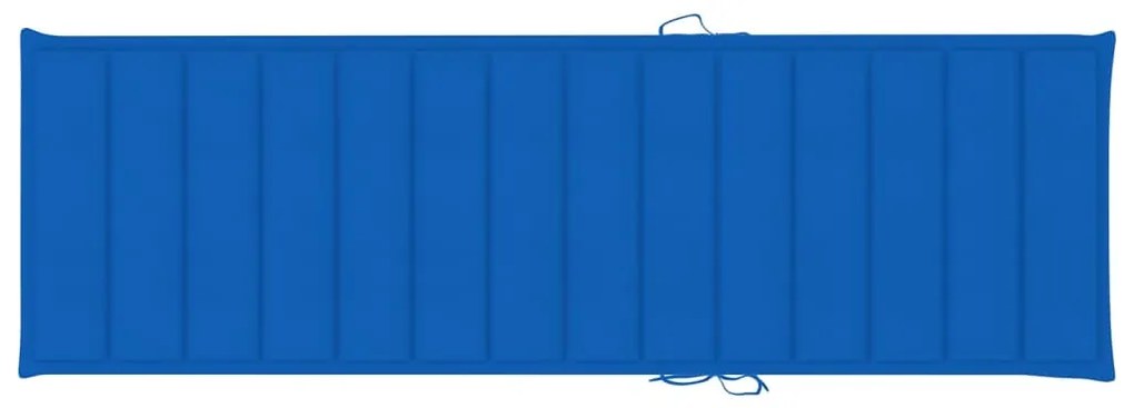 vidaXL Ξαπλώστρα Κήπου από Εμποτ. Ξύλο Πεύκου με Τραπεζάκι &amp; Μαξιλάρι