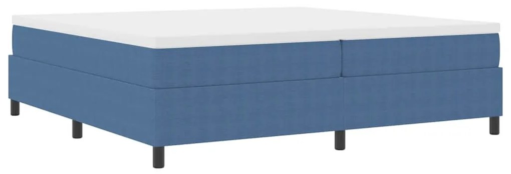 vidaXL Κρεβάτι με ελατήρια Μπλε 200 x 200 cm Βελούδο