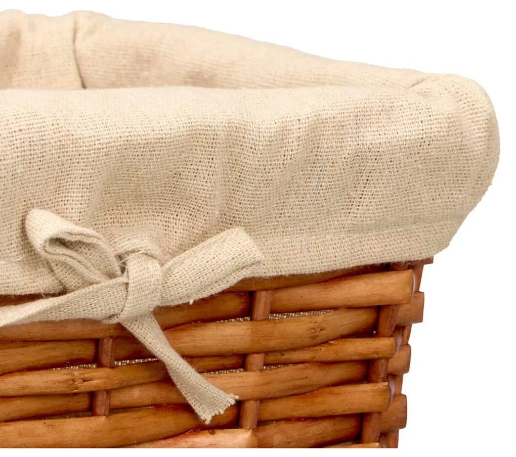 Σετ καλαθιών Kipit πολυεστέρας λυγαριά 50 % βαμβάκι 39 x 16,5 x 29 cm 3 Τεμάχια