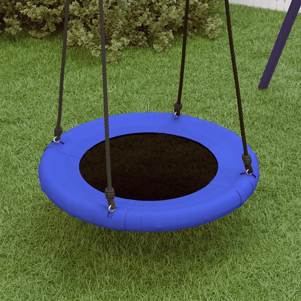 vidaXL Κούνια φωλιά Μπλε 100 x 100 x 180 εκ
