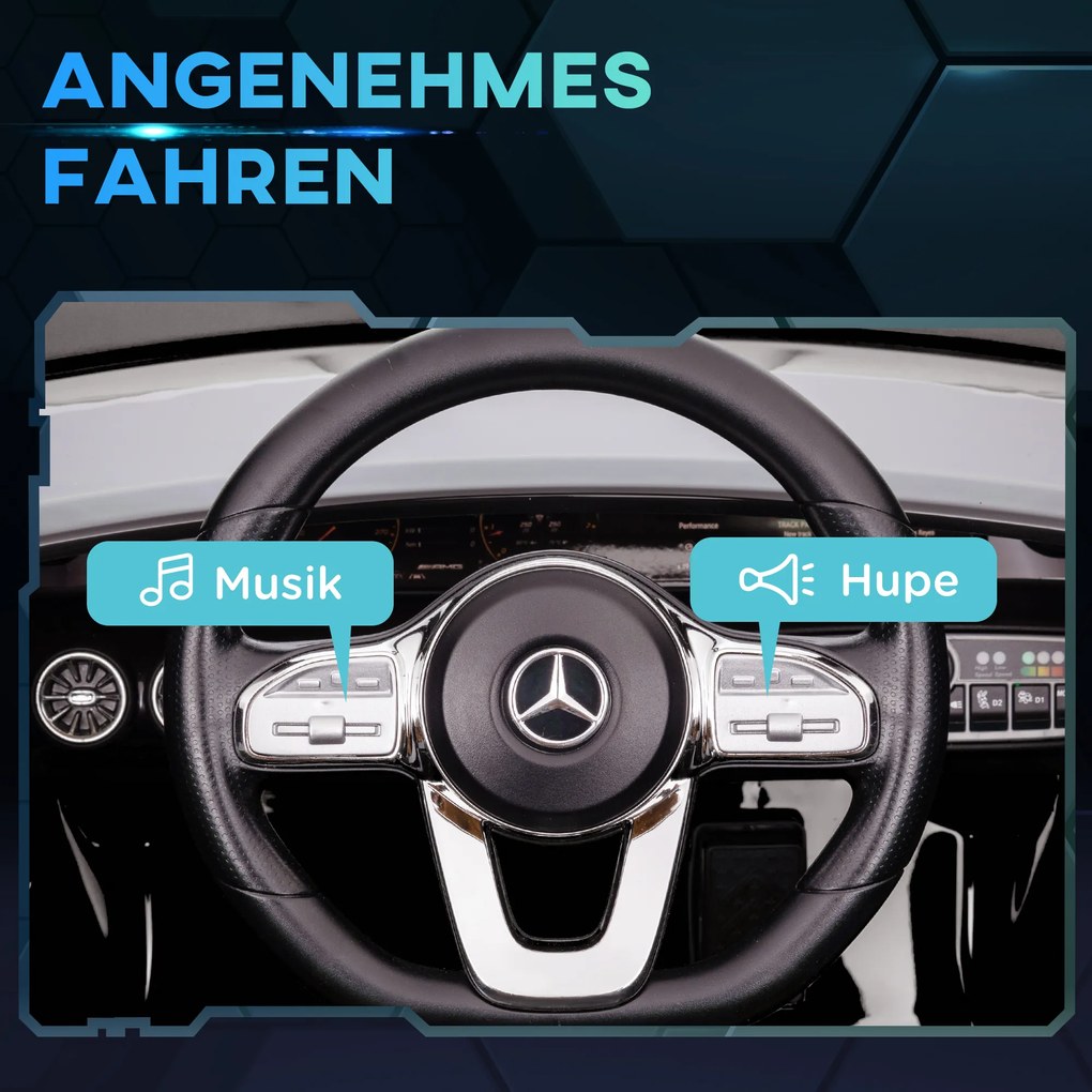 AIYAPLAY Ηλεκτρικό αυτοκίνητο για παιδιά, Τηλεκατευθυνόμενο, με Ρόδες Μεταφοράς, Φώτα LED, Κόρνα, για παιδιά 3-6 ετών, Μαύρο