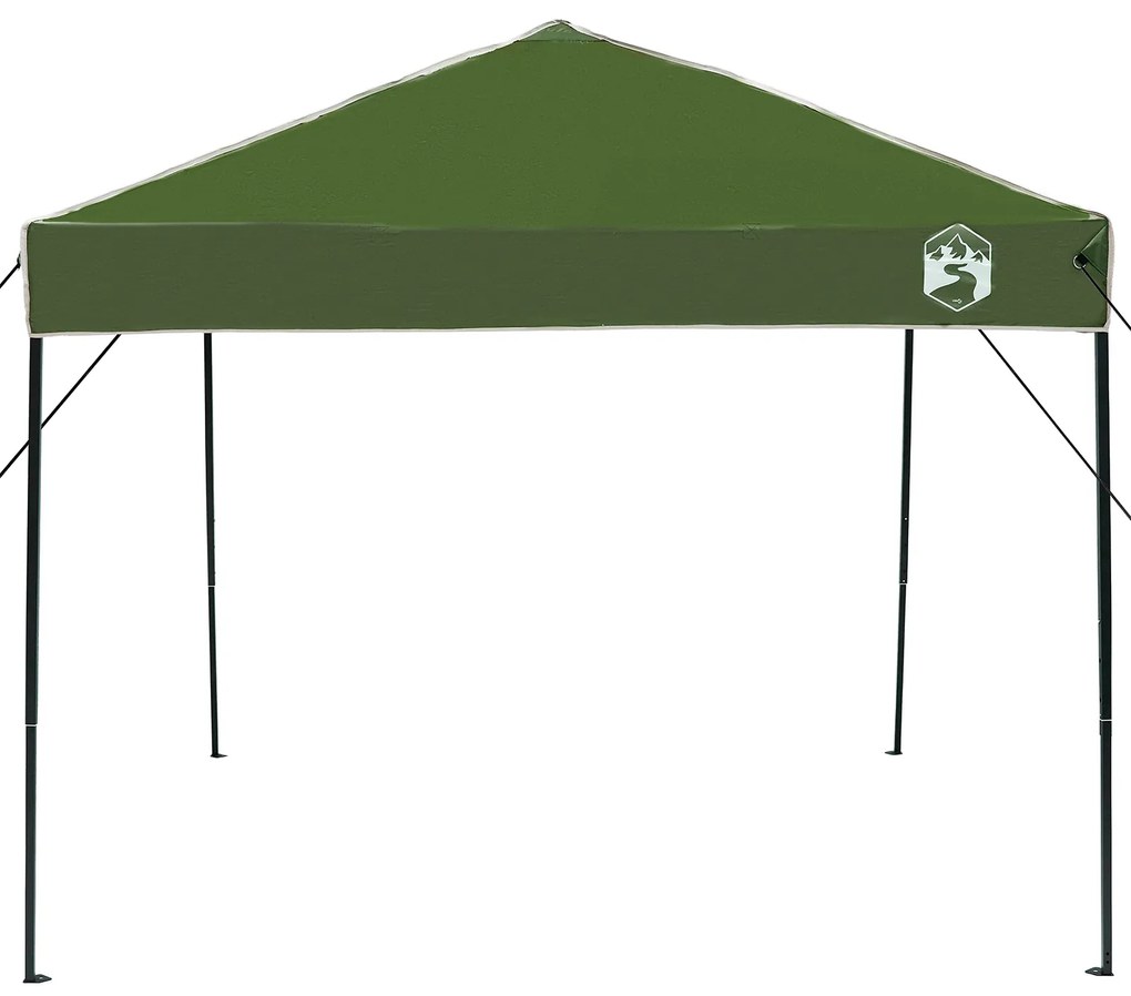 vidaXL Σκηνή Σκίασης Πράσινο 250 x 250 x 227 / 236 / 245 εκ. Ύφασμα Oxford