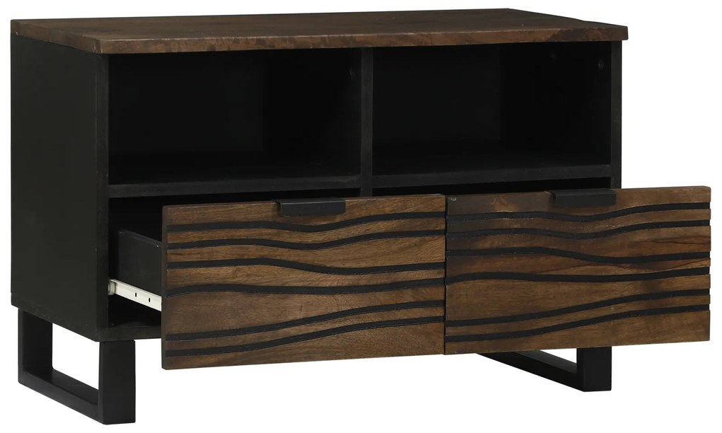 vidaXL Έπιπλο Τηλεόρασης Καφέ 70 x 33 x 46 εκ Μασίφ ξύλο μάνγκο