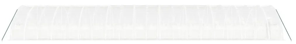 Θερμοκήπιο με Ατσάλινο Πλαίσιο Λευκό 120 μ² 20 x 6 x 2,85 μ. - Λευκό