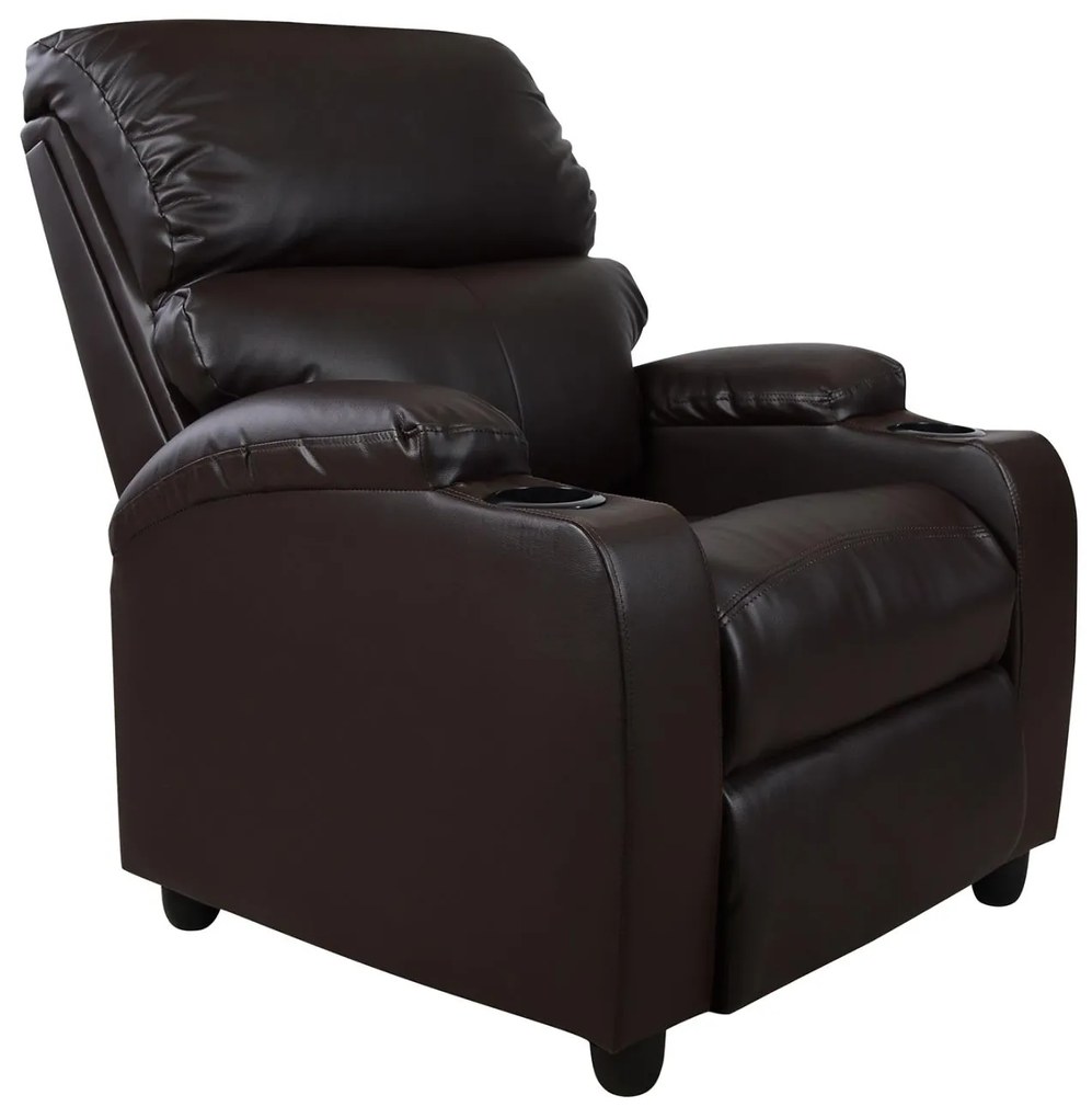 Πολυθρόνα RELAX C0122 με PU Καφέ PU 80x95x103Υ εκ. 80x95x103 εκ.