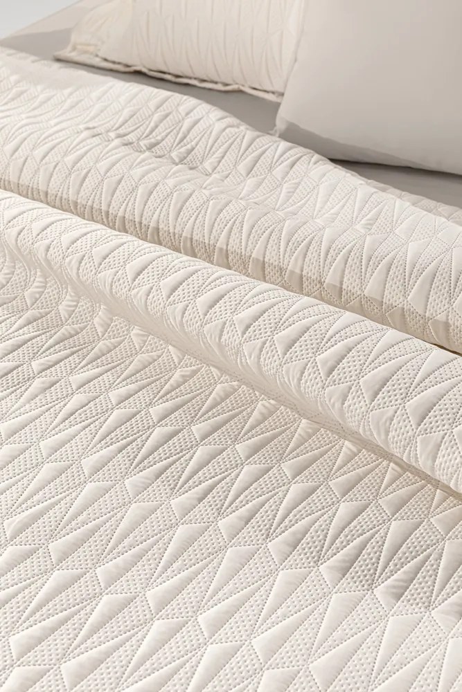 ΚΟΥΒΕΡΛΙ  RUBY IVORY 240X250   ΣΕΤ 3ΤΜΧ - Guy Laroche