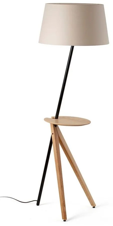 Φωτιστικό Δαπέδου Treewood 20057 1xE27 45,1x175cm Ash Wood-Beige Faro Barcelona