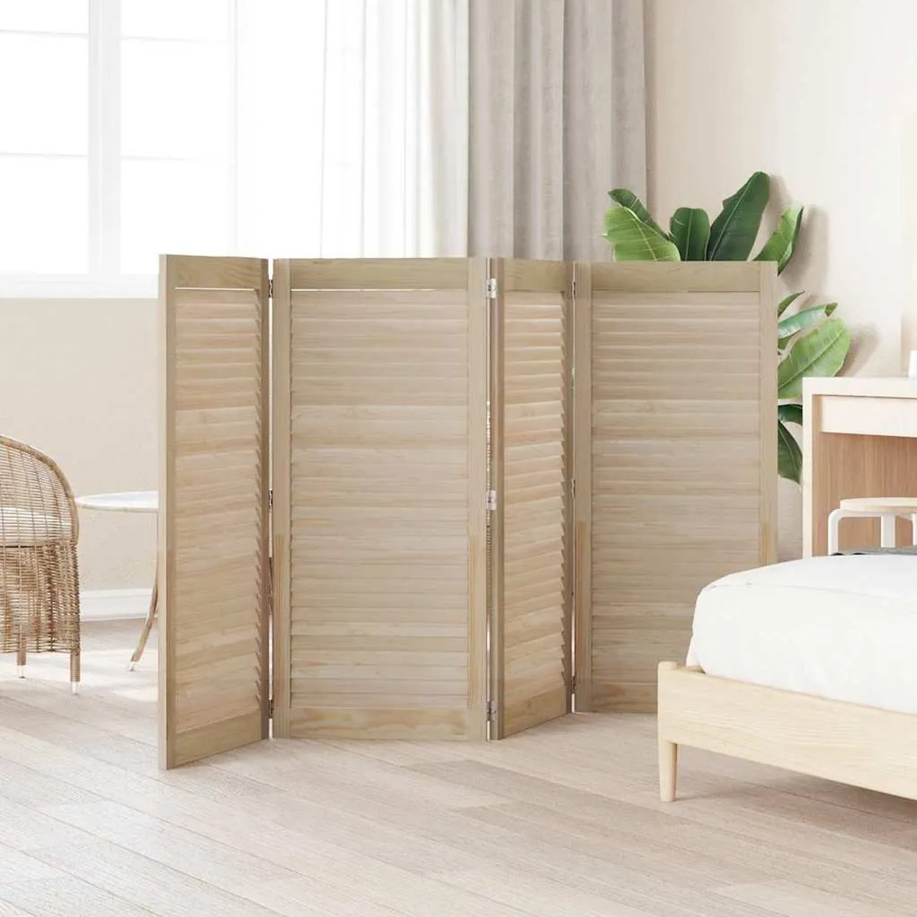 vidaXL Πόρτα Ντουλάπας με πόρτα 4 pcs Φυσικό 140.5 x 2.1 x 49.5 cm