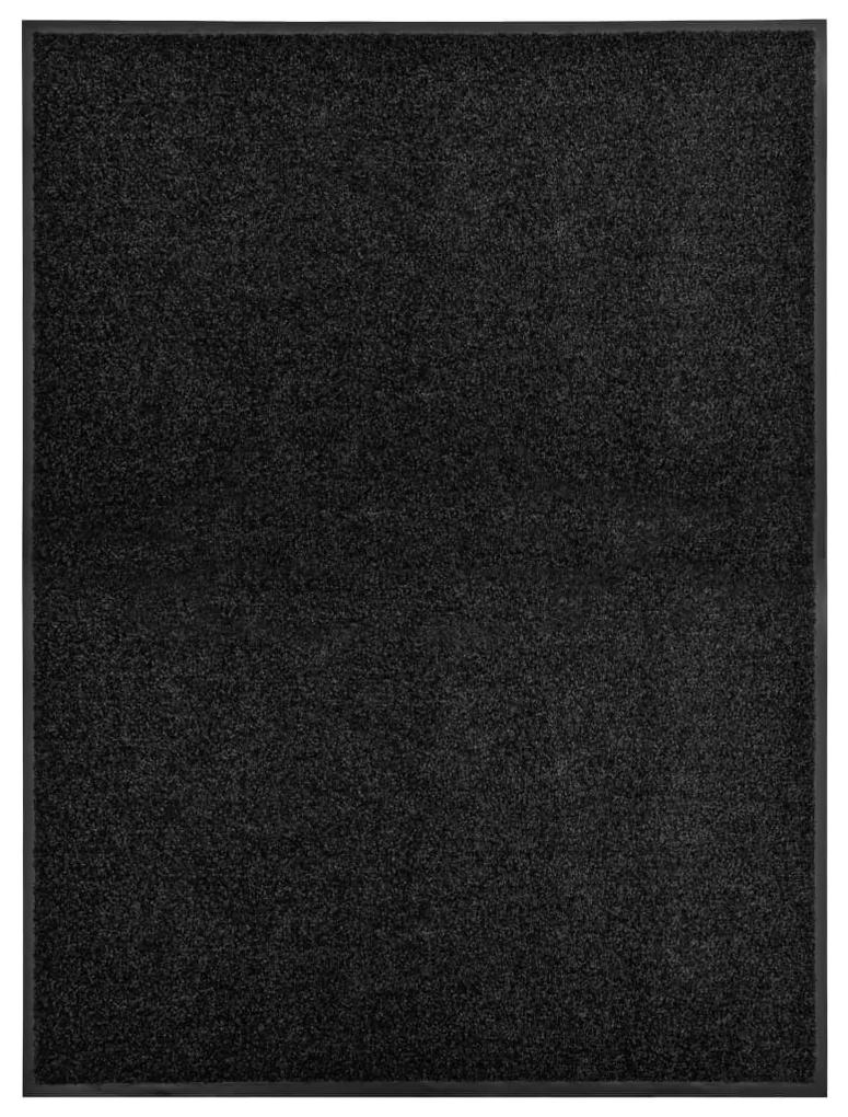 Πατάκι Εισόδου Πλενόμενο Μαύρο 90 x 120 εκ.