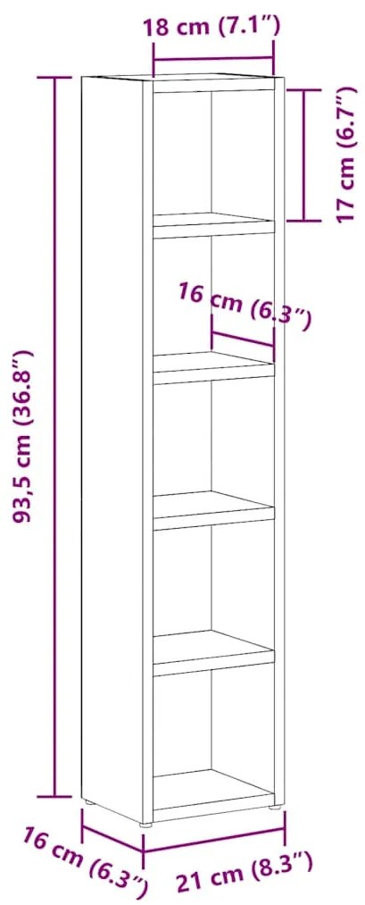 ΝΤΟΥΛΑΠΙΑ CD 2 ΤΕΜ. ΚΑΦΕ ΔΡΥΣ 21X16X93,5 ΕΚ ΕΠΕΞΕΡΓΑΣΜΕΝΟ ΞΥΛΟ 815320