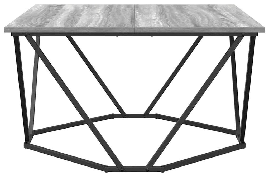 vidaXL Τραπεζάκι σαλονιού Γκρι sonoma 80 x 80 x 45 cm