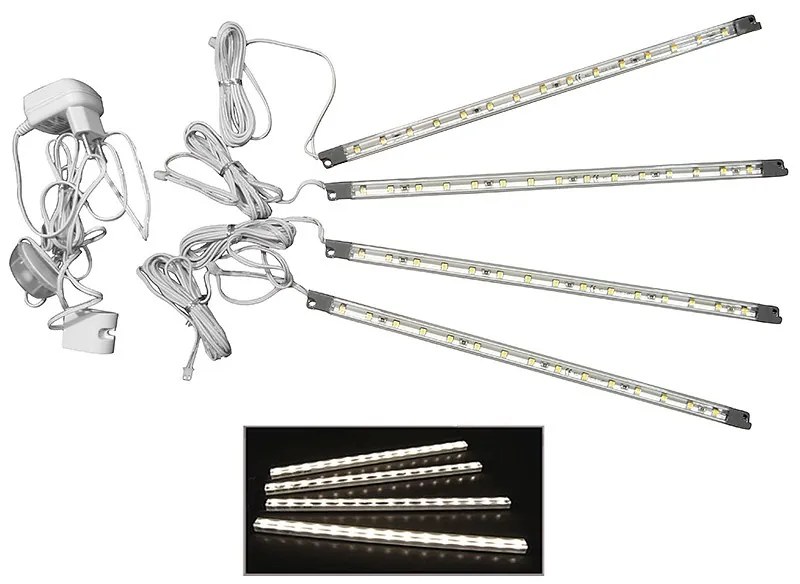 Adeleq Μπάρα Σετ 4 Τεμ 30Cm Ip44 230V 15LED 4,8W Θερμό 30-33300