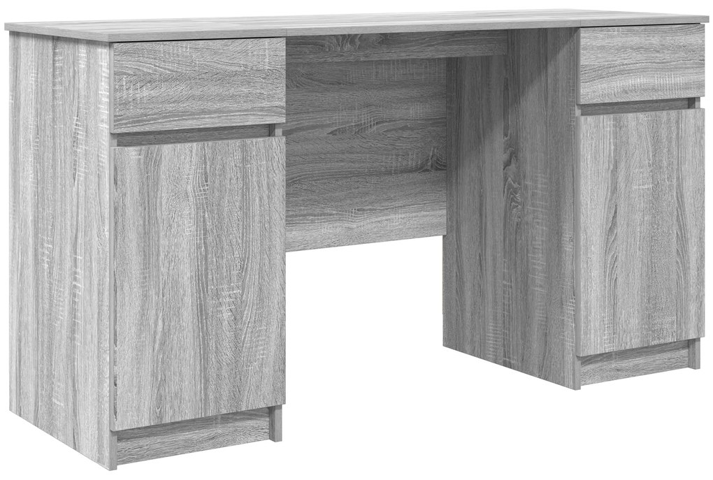vidaXL γραφείο Γκρι Σονομά 140x49x76 εκ Επεξεργασμένο ξύλο