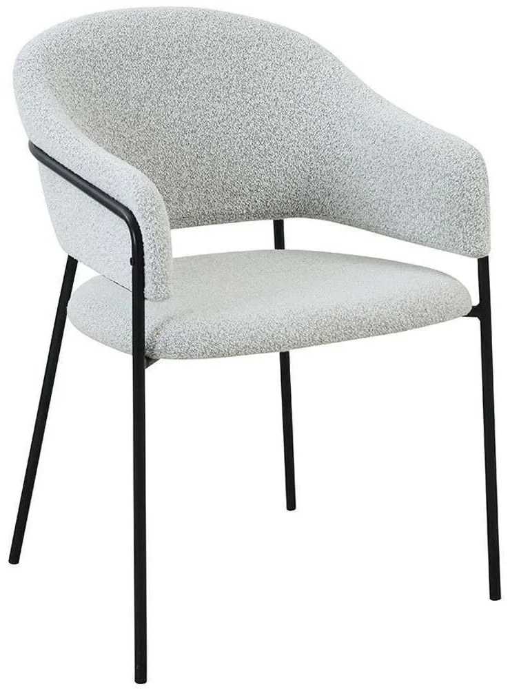 Καρέκλα Connect 03-0931 57x59x82cm White Μέταλλο,Ύφασμα