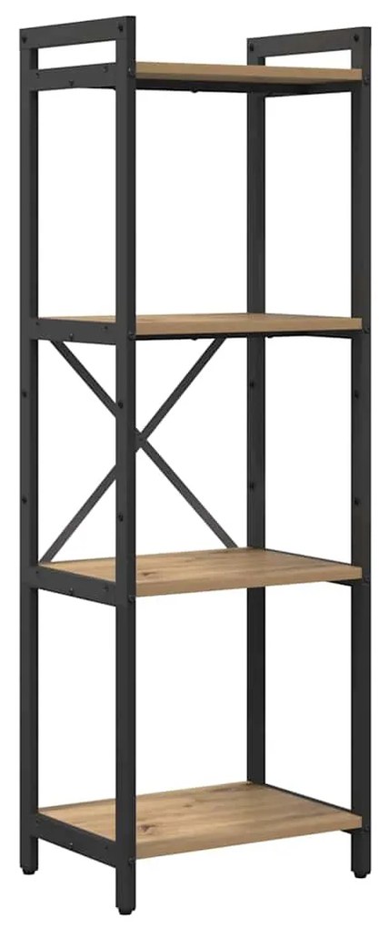 vidaXL Βιβλιοθήκη artisan δρυς 40 x 30 x 118 εκ Επεξεργασμένο ξύλο