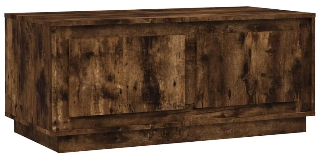 vidaXL Τραπεζάκι Σαλονιού Καπνιστή Δρυς 102x50x44 εκ. Επεξεργασμ. Ξύλο