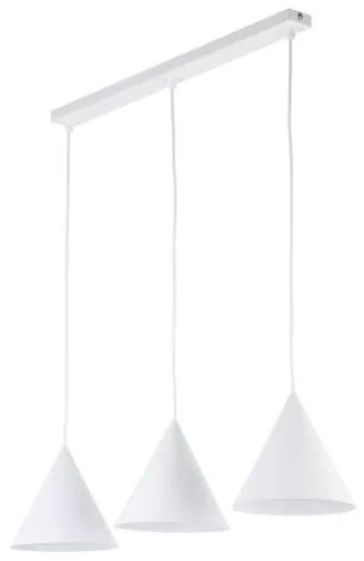 Κρεμαστό Φωτιστικό Οροφής 3xE27 75cm Cono TK Lighting 10011 Λευκό