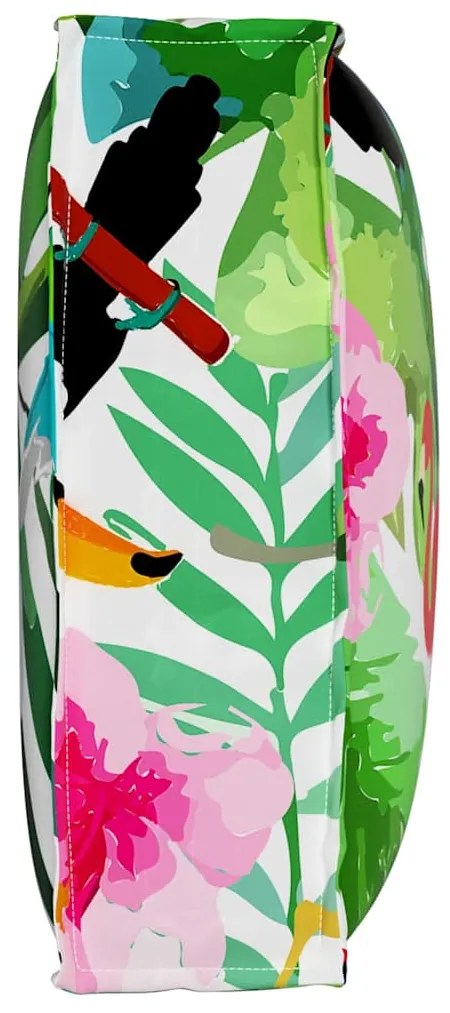 vidaXL Μαξιλάρι παλέτας για πλάτη Floral Πολύχρωμο 50 x 40 x 12 cm