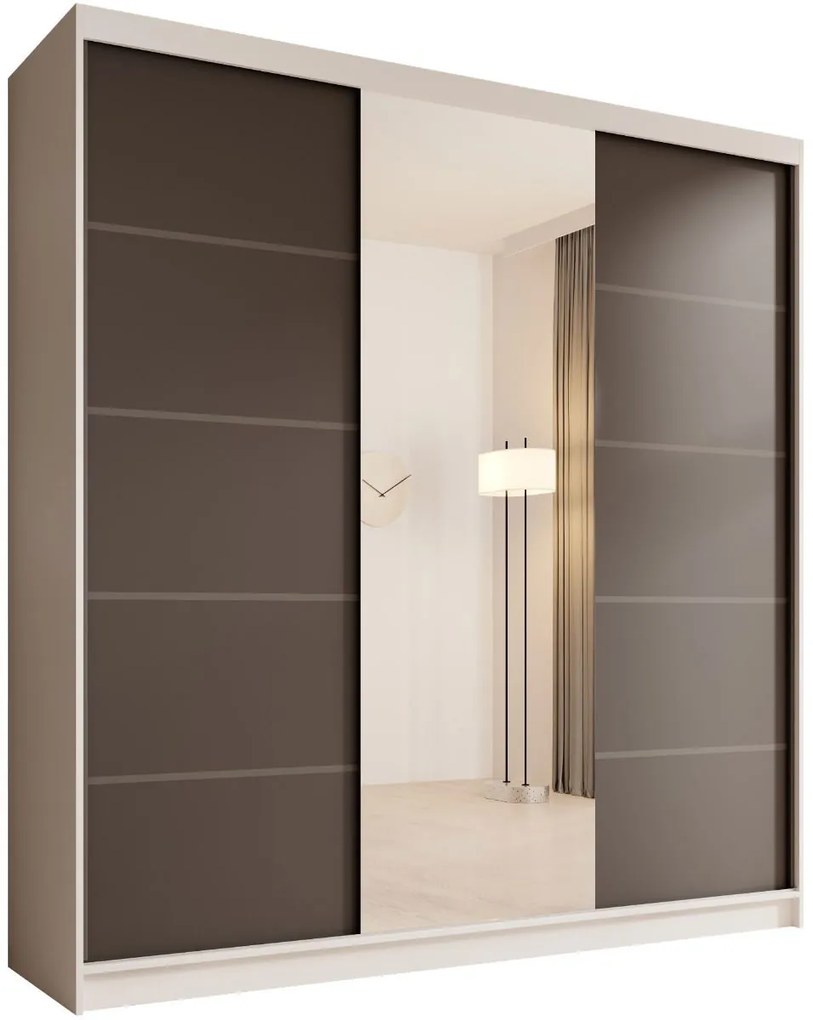 Ντουλάπα Barry 200 συρόμενη-Leuko-Mauro