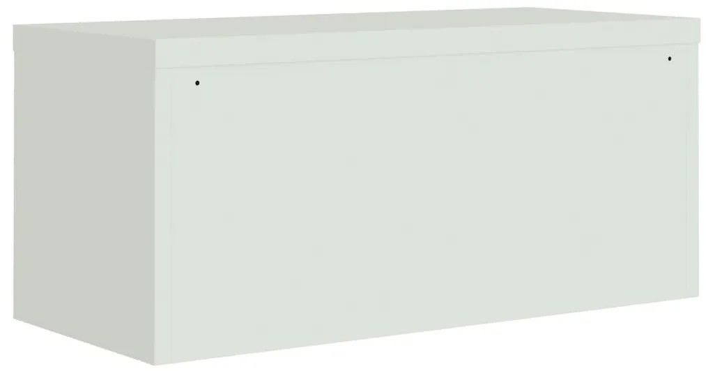 vidaXL Αρχειοθήκη Αν. Γκρι 90 x 40 x 180 εκ. Ατσάλινη