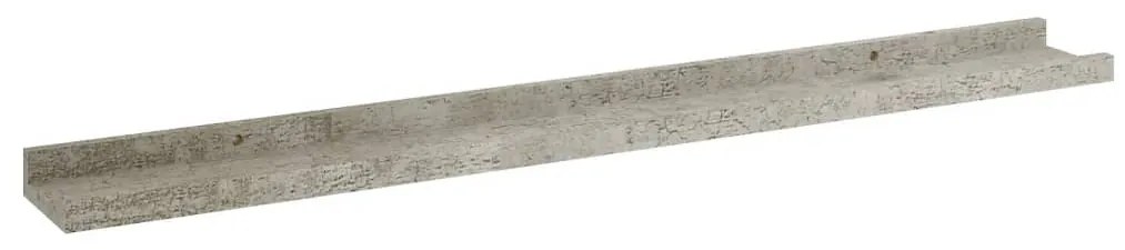 vidaXL Ράφια Τοίχου 4 τεμ. Γκρι Σκυροδέματος 80 x 9 x 3 εκ.